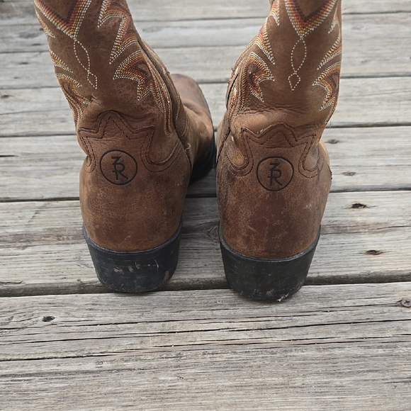 Tony Lama Brown Western Boots Size 13 - Picture 5 of 6